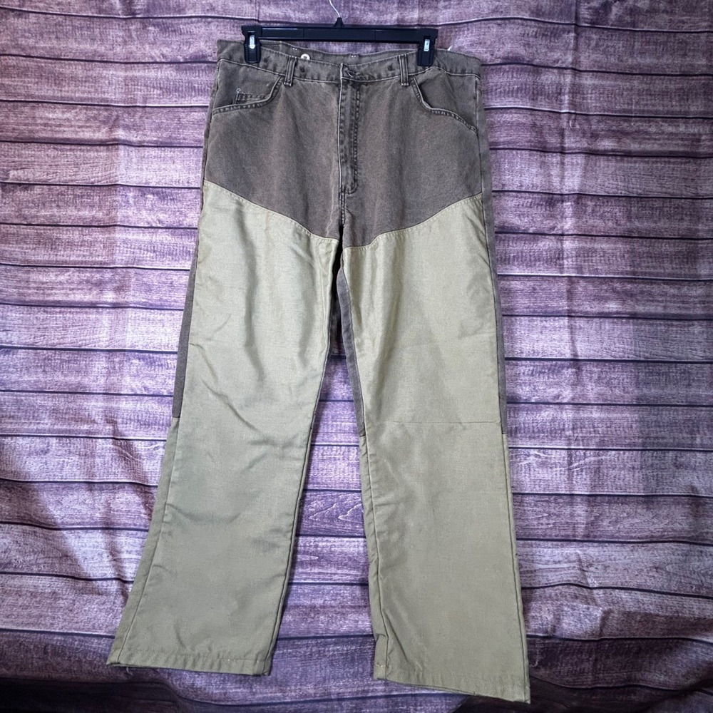 Pro Gear Wrangler Mens 40x30 Upland Hunting Pants Canvas Brush Guard‎ Briar